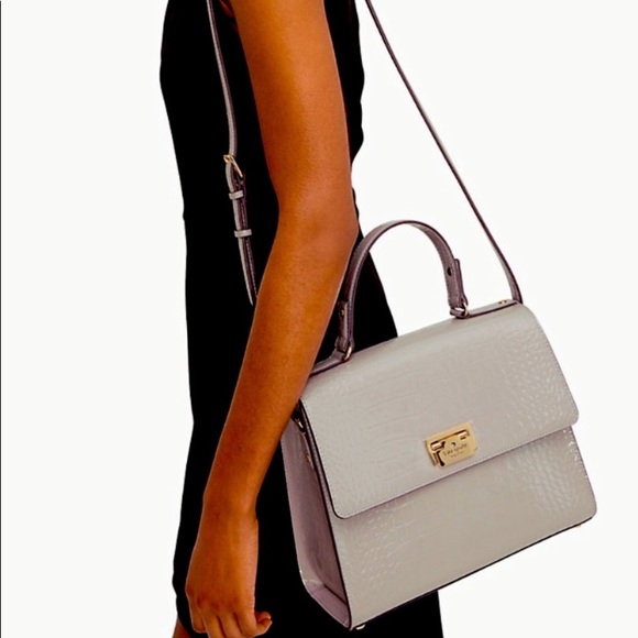 Kate Spade Croc-embossed Doris Satchel - Picture 3 of 9